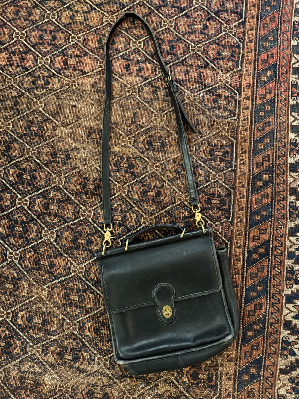 Vintage Coach Willis Satchel Black